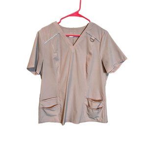 Jaanuu Medical Scrub Top Muted Pink Size L